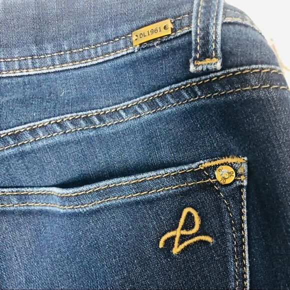 DL1961 Emma Legging Jeggings Skinny 4 Way Stretch Premium Denim Jeans Blue 27 - Picture 7 of 11